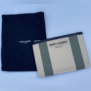 Authentic Saint Laurent handheld clutch bag